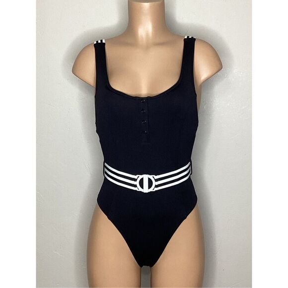 New. Seafolly belted one piece. US Size 8. Retails $149 - Picture 7 of 13
